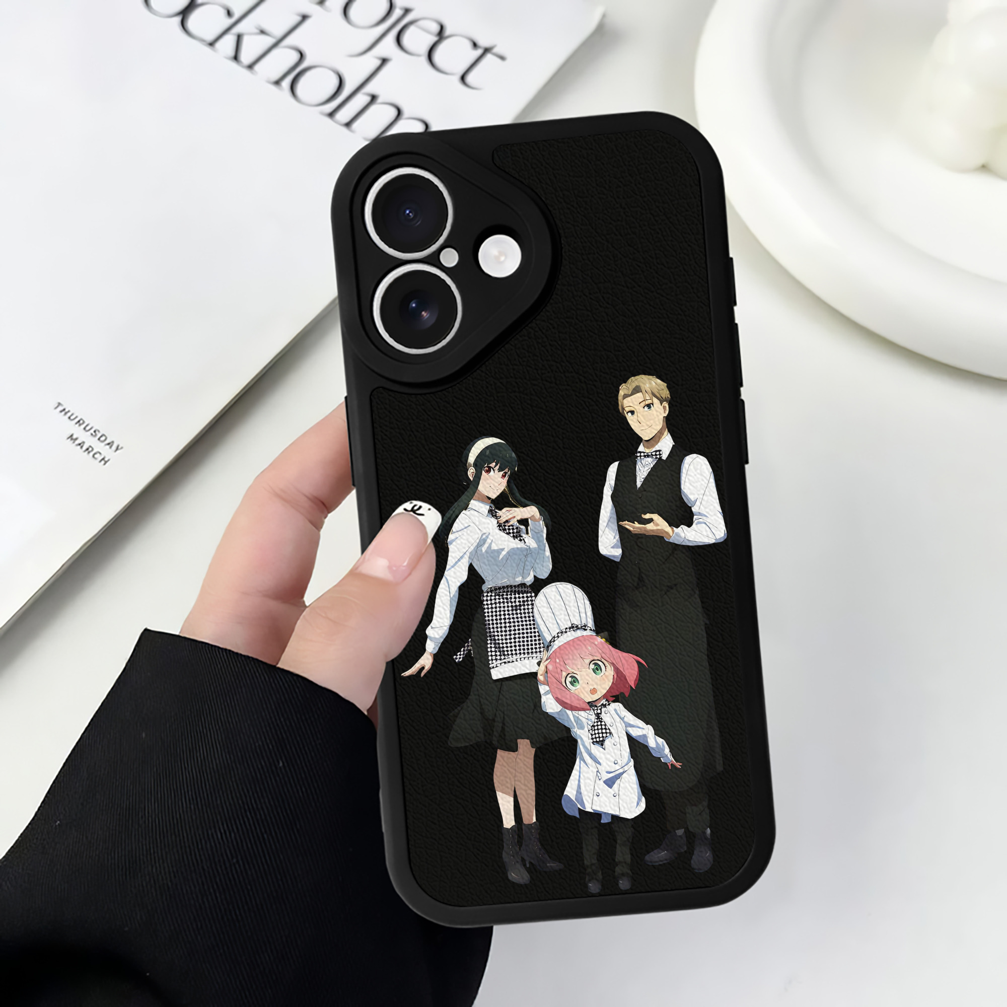 （画像用） SPY×FAMILY间谍家家酒 【iPhone 16シリーズ対応】シリコンスマホケース（レザー調） 材質：シリコン